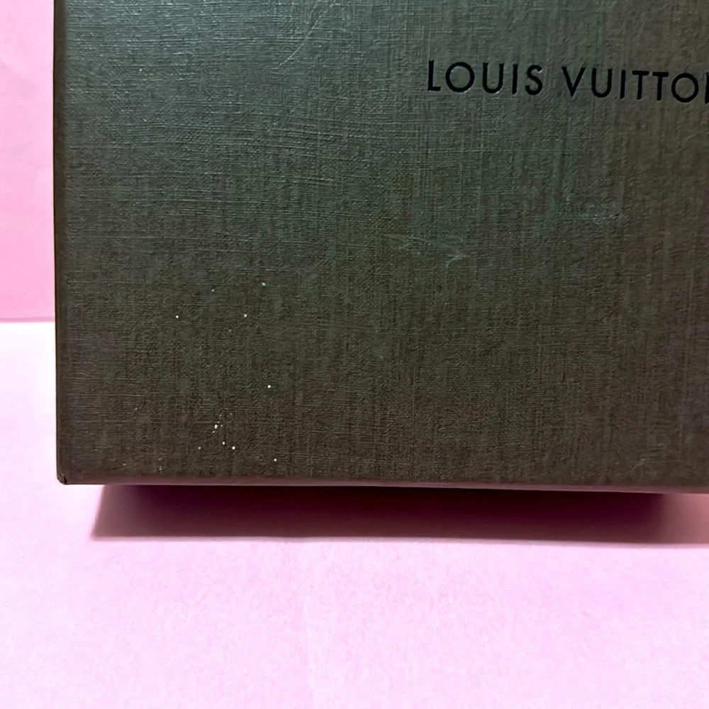 Authentic LOUIS VUITTON Size 6 X 5 X 1.5 Brown Empty Box For Jewelry Storage